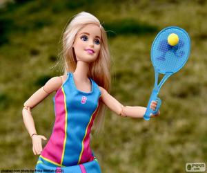 yapboz Tenis oynamaya Barbie